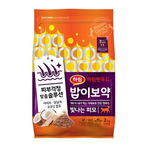 하림펫푸드 전연령 밥이보약 고양이사료, 빛나는 피모, 2kg