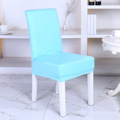 DFMEI 호텔 탄성 원피스 사무실 의자 커버 간단한 식사 의자 커버 의자 커버 의자 커버 호텔 홈 연회 도매, DFMEI Tiffu 블루, 45X55cm