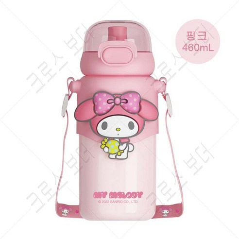 산리오 원터치 보온보냉 텀블러 460ml, 핑크