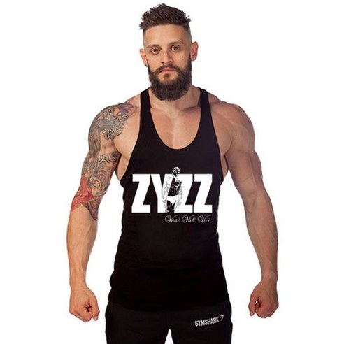 헬스나시 ZYZZ 민소매 탱크탑 머슬나시티