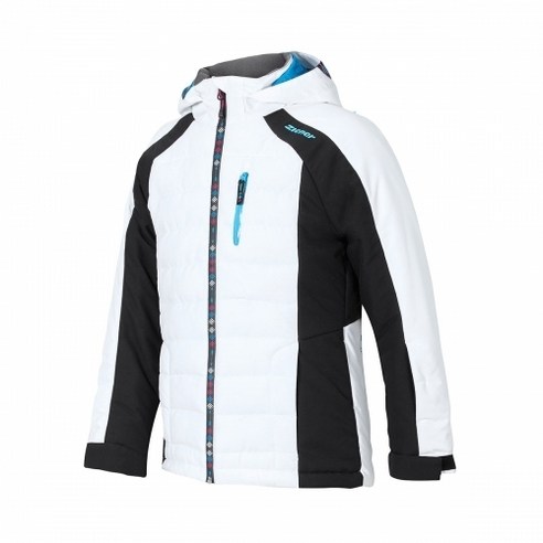 지너 주니어아동 스키복자켓 ZIENER AMERA Jacket White&black 스키복 자켓 스키재킷