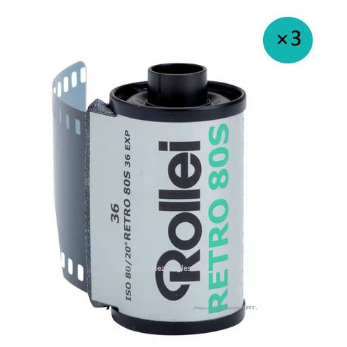 1-10Rolls Rollei 레트로 복고풍 엔틱 80s 135 35mm 흑백 네거티브 필름 코닥 카메라 필름 36 개 노출 만료일 2025 년 1 월, [02] 3 Rolls, 2) 3 Rolls