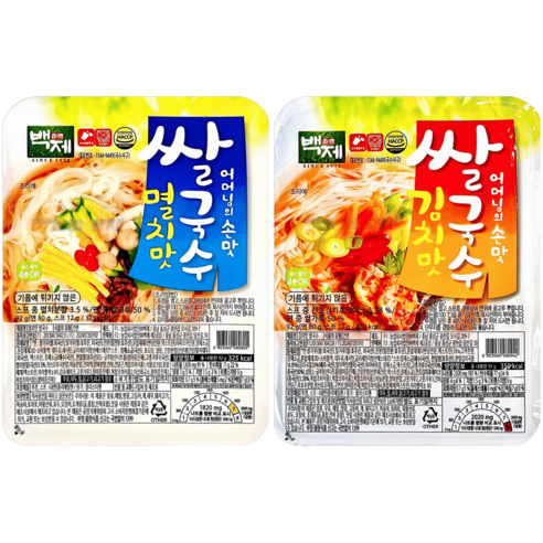 유니크앤몰 어머니의 손맛! 백제 쌀국수 (김치맛+멸치맛)