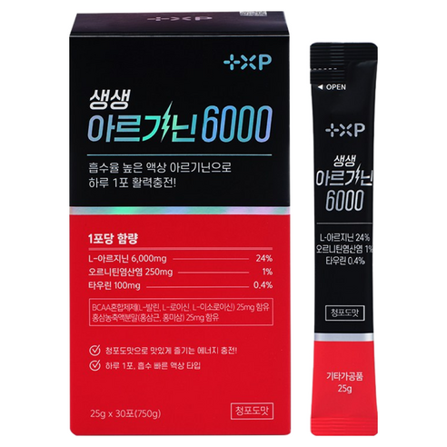 고함량 액상 생생 아르기닌 6000 타우린, 1개, 30회분
