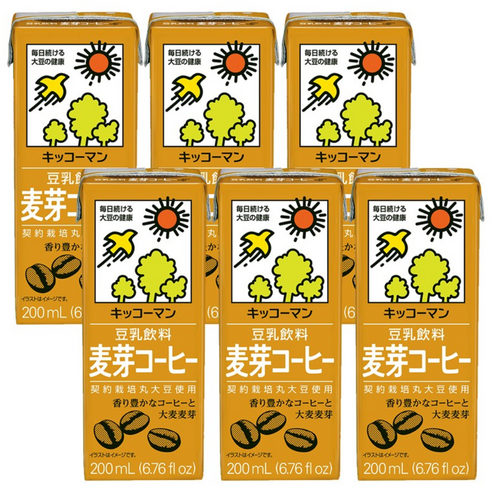 기꼬만 두유 커피맛 200ml X 6개, 200ml, 6개