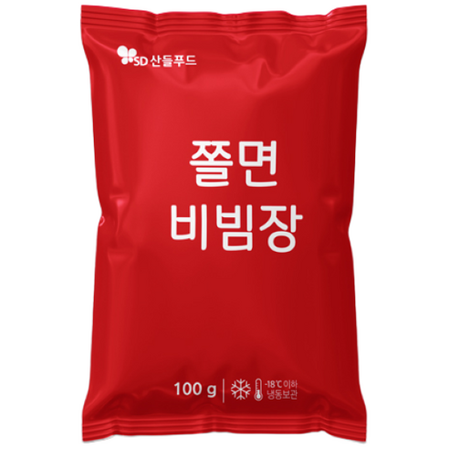 [산들푸드] 새콤달콤 쫄면 양념 비빔장, 5개, 100ml