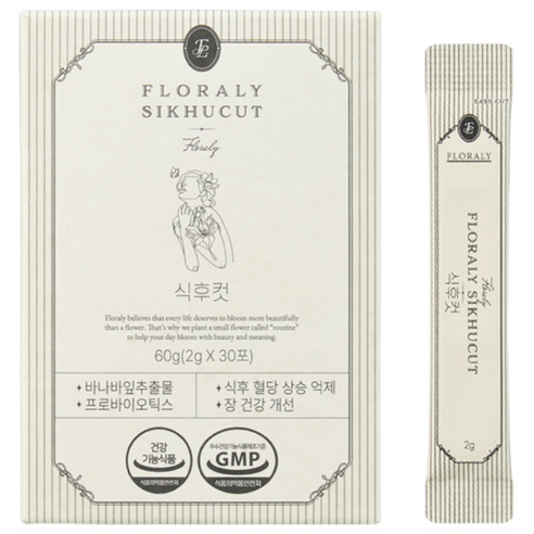 플로랄리 식후컷 프로바이오틱스 혈당 유산균 스틱 30포 (30일분), 5개, 60g