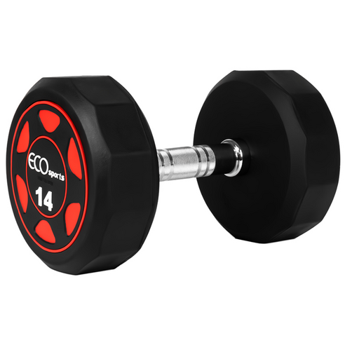 에코스포츠 고중량 12각 파워 덤벨 아령, 1개, 14kg
