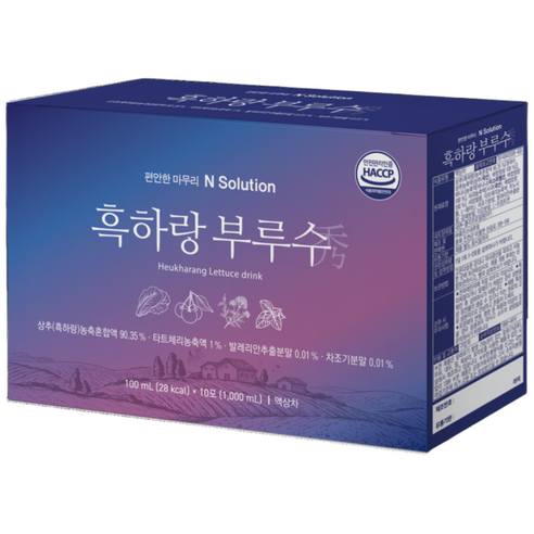 이너셋 흑하랑 부루수 건강즙 10p, 1L, 6개