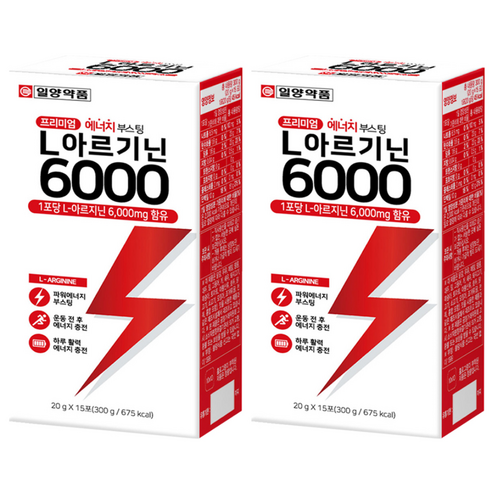 일양약품 L 아르기닌 6000 15p, 300g, 2개