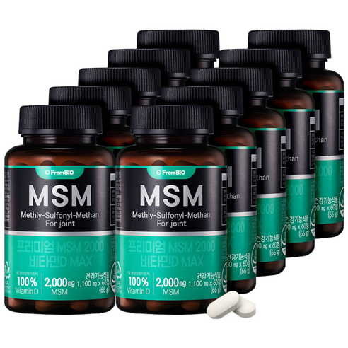 쿠팡옵션_MSM, 10개, 60정
