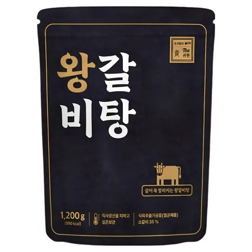 유귀열의 The귀한 왕갈비탕, 4개, 1.2kg