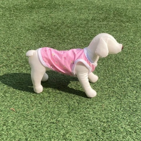 🐶 댕댕이 여름 패션 고민 끝! 쏭바이펫 컵케익 나시, 사랑스러움 한 스푼 더하기 🩷 핑크컵케익강아지옷