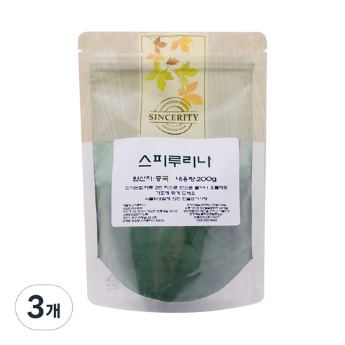 천일한약방 스피루리나분말 스피룰리나, 3개, 200g