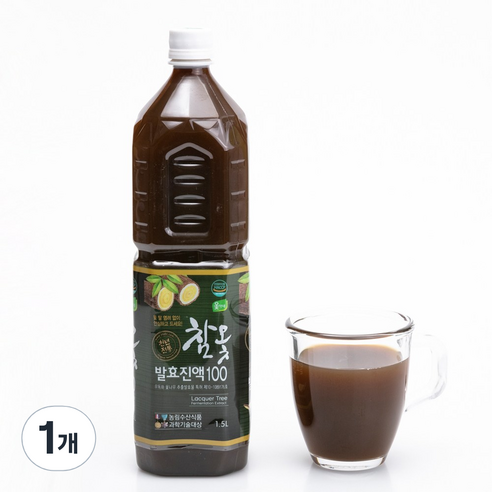 옻가네 국산 옻안타는 참옻 발효 진액100% 1.5L 옻밥 건강밥 냉증 옻물 옻진액 옻효능 어혈, 5개