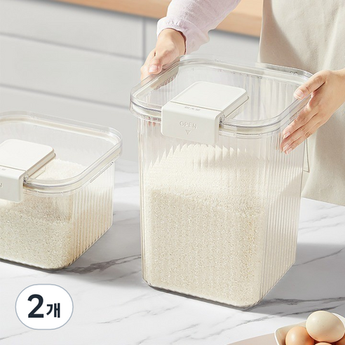 다있어유 밀폐보관쌀통5(kg) 10(kg) 쌀 잡곡 보관함, 2개