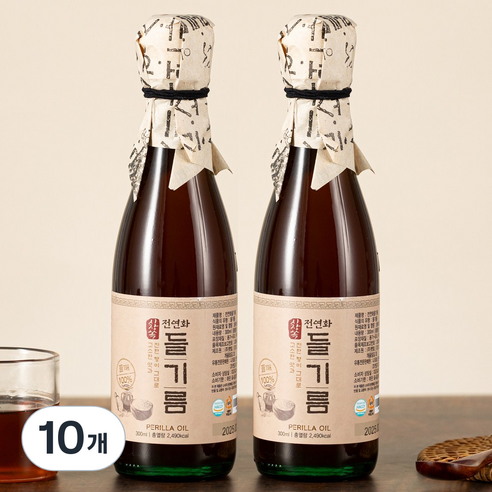 시장쏙 전연화 들기름, 300ml, 10개