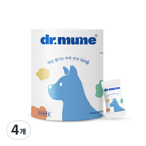 [썬더펫] 닥터뮨 오리진 가수분해원료 동충하초 면역영양제, 4개