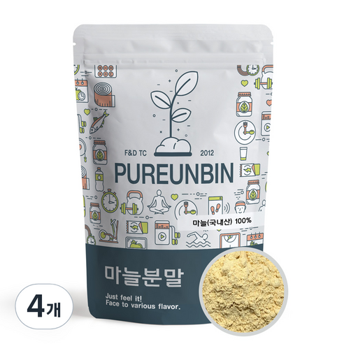 푸른빈 마늘 분말 가루 국내산, 4개, 500g