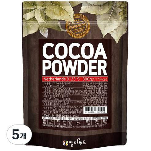 colorfood 코코아 파우더, 1개입, 5개