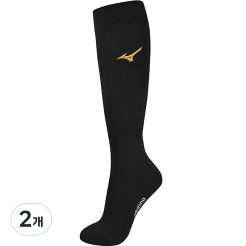 미즈노 야구양말 12YX1U2109 검정, 2개