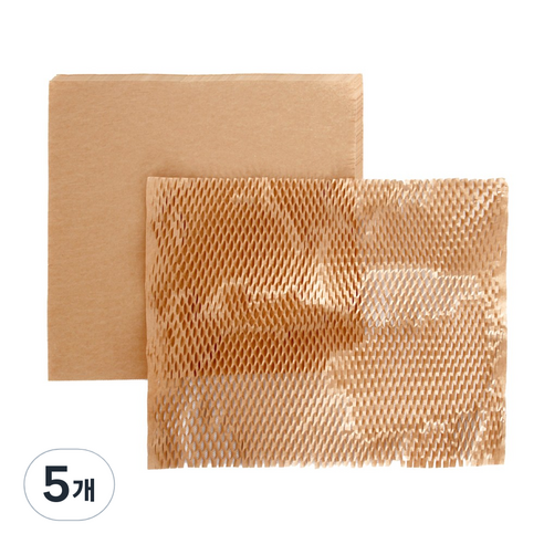 팩센스 버블 종이 완충재 페이퍼 40cm 낱개 50매입, 5개
