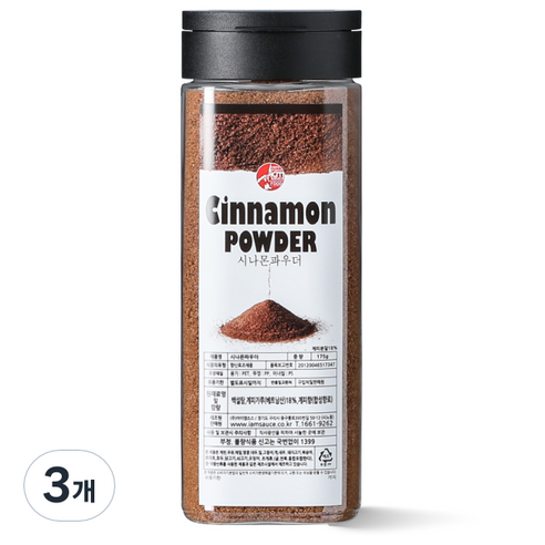 아이엠소스 시나몬파우더 시나몬슈가, 175g, 3개