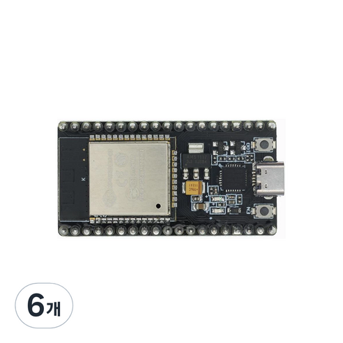 ESP32 DevikitC V1 USBC 타입 아두이노 개발 보드 38핀, 6개