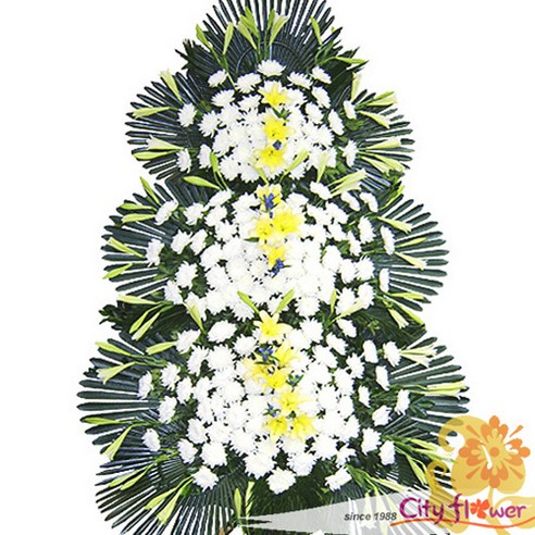 [cityflower] 근조3단화환(7호)/전국3시간배송꽃배달/장례식장화환, 1개