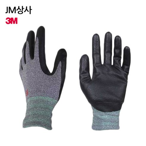 3M 슈퍼그립 200 안전장갑 코팅장갑, 그레이, 5개