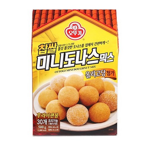 오뚜기 찹쌀미니도나스믹스500g, 500g, 6개