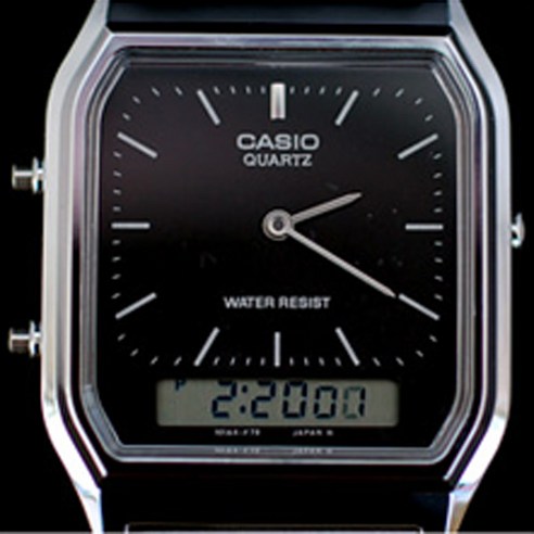 카시오 남성용 메탈시계 AQ-230A-1D