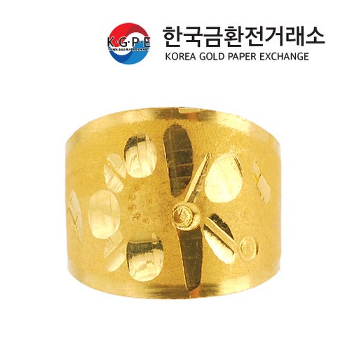한국금환전거래소 전통문양 순금 돌반지 1g
