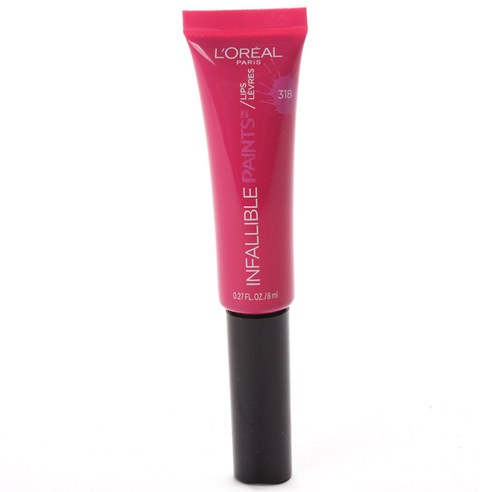 로레알파리 인팰러블 페인트 립스 8ml, Fearless Fuchsia, 1개