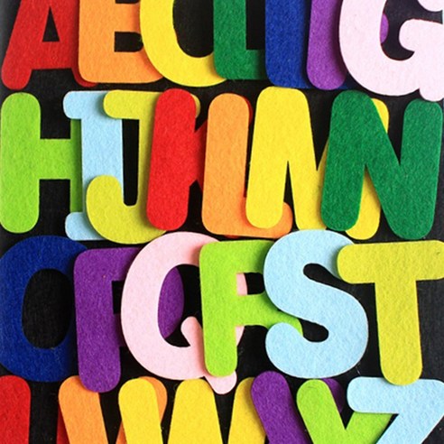 영영하우스 펠트알파벳 풍부한 색상과 접착식으로 아이의 창의력을 키워줘요!