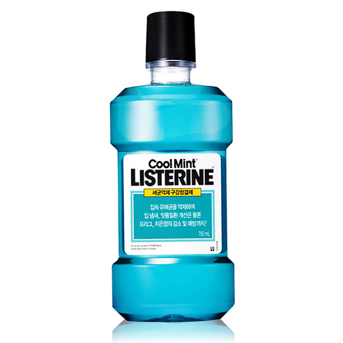 리스테린 쿨민트 구강청결제, 750ml, 1개