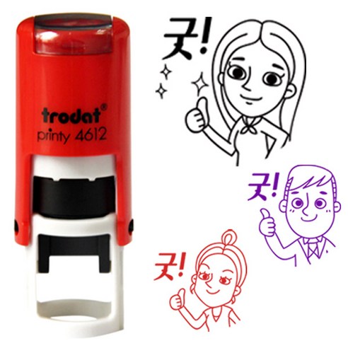 선생님들의 필수품: 프라하스탬프 선생님 캐릭터 칭찬 스탬프
