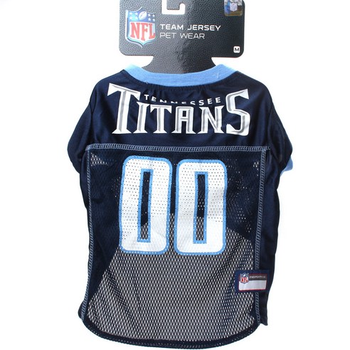 펫츠퍼스트 NFL 팀 저지 펫 웨어 애견 티셔츠, Tennessee Titans