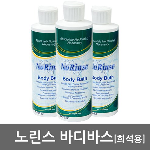 노린스 물없이 감는 샴푸or바디바스 236.6ml, 1개