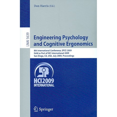 Engineering Psychology and Cognitive Ergonomics, Springer-Verlag New York Inc