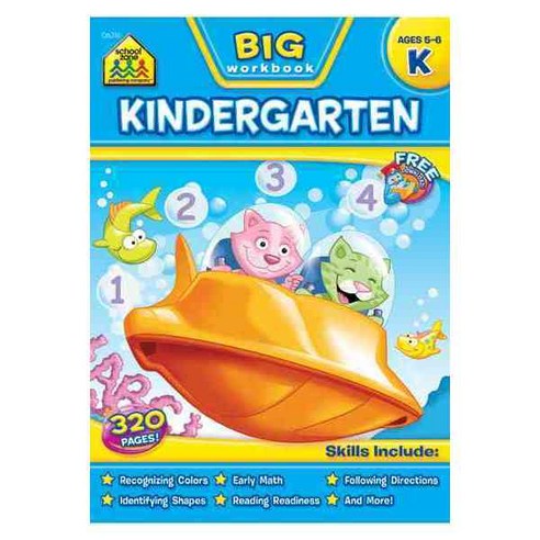 Big Kindergarten Workbook, School Zone Pub Co