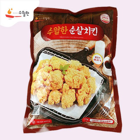 [잇팅나우ㅣ인기상품] 수월한 순살치킨 1kg 3팩 – 간편하고 맛있는 순살요리의 정석 [EatingNOWㅣ추천상품]
