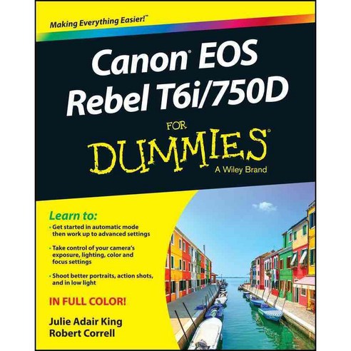 [해외도서] Canon Eos Rebel T6i / 750D for Dummies