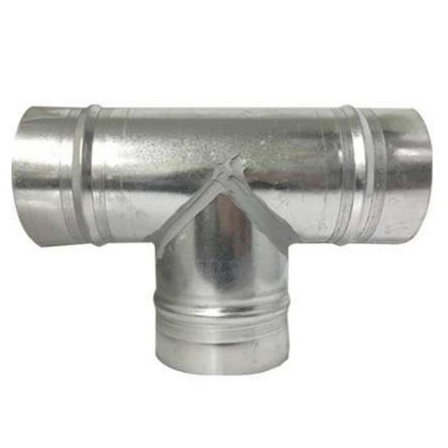 에어텍 티(TEE) T 75~300mm 덕트부속 닥트 부속, 1개 스파이럴연통