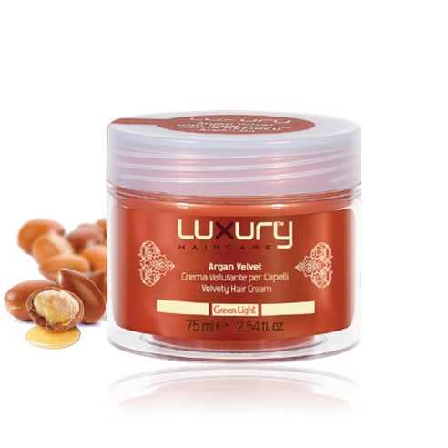 LUXURY 헤어 아르간오일 벨벳크림 썸머헤어크림 퍼퓸 트리트먼트, 2개입, 75(ml)