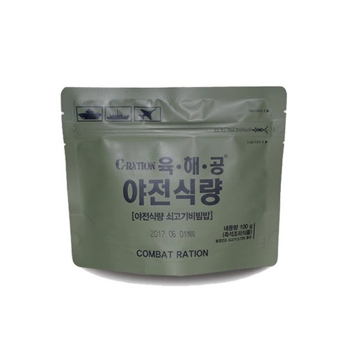 육해공 야전식량 쇠고기비빔밥, 100g, 10개