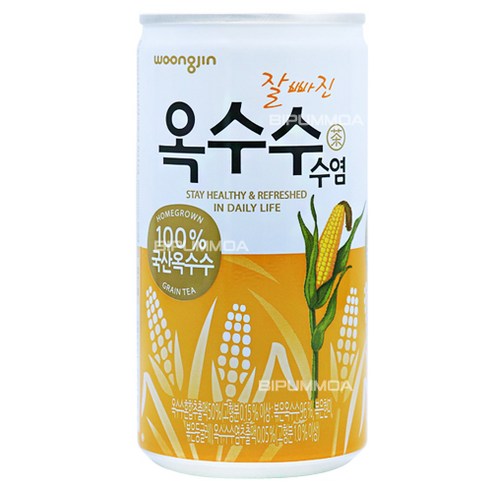 웅진 잘빠진 옥수수수염 180ml 캔음료 수염차, 180ml, 120개