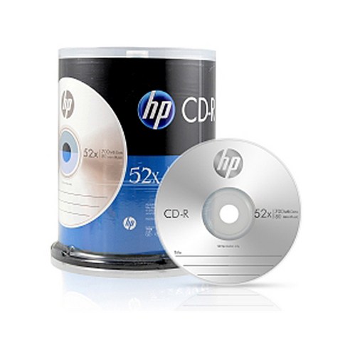 HP CD-R 700MB 공CD, [CD-R] 700MB 52X 케익 100P, 1, 1개