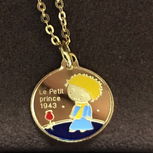 돌자비 순금 어린왕자 아기목걸이 (7.5g)