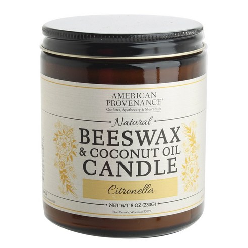 아메리칸프로버넌스 내추럴 비즈왁스 & 코코넛 오일 자캔들, Citronella, 1개